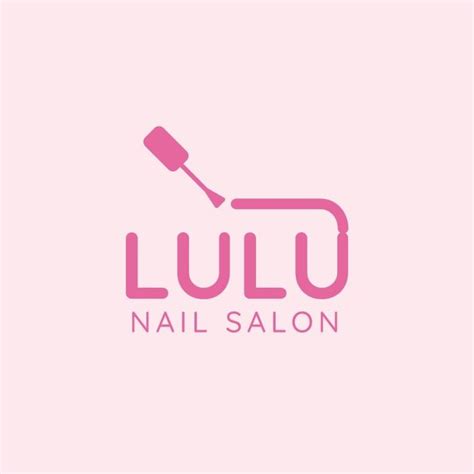 Simple Pastel Lulu Nail Salon Logo