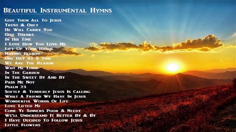 Instrumental Gospel Hymns & Inspirational Music Give Them All To Jesus ...