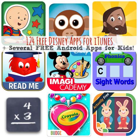 124 Free Disney Apps for iTunes + Several FREE Android Apps for Kids!