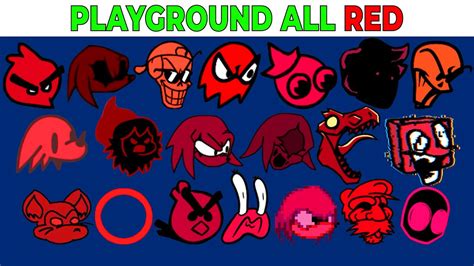 FNF Character Test | Gameplay VS My Playground | ALL Red Test #3 - YouTube