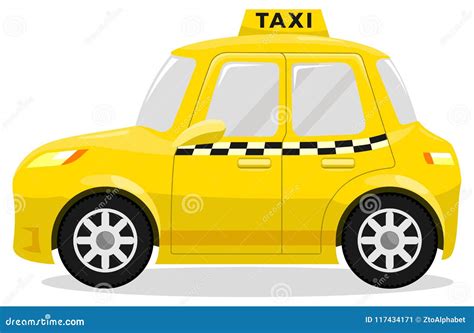 Taxi Car Cartoon Concept stock vector. Illustration of vehicles - 117434171