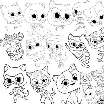 Super Kitties Coloring Pages: Super Kitties Coloring book Printable for ...