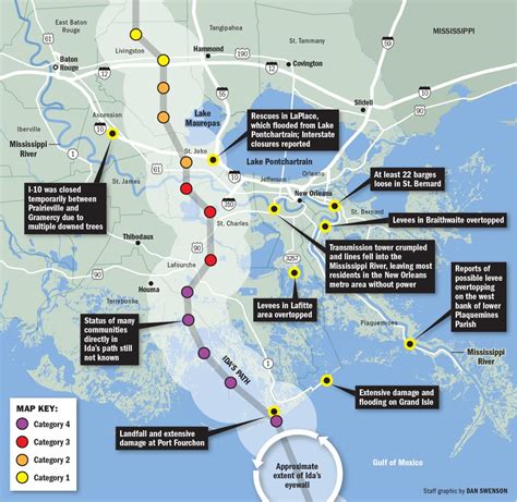 083121 Hurricane Ida Damage Map | | nola.com