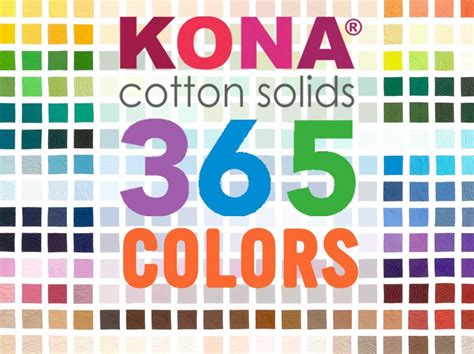 Kona Color Chart