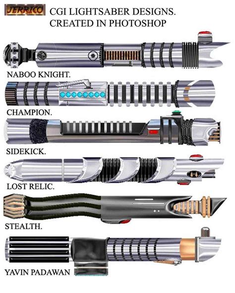 lightsaber hilt designs | Lightsaber montage 1 by Corven55 Star Wars ...