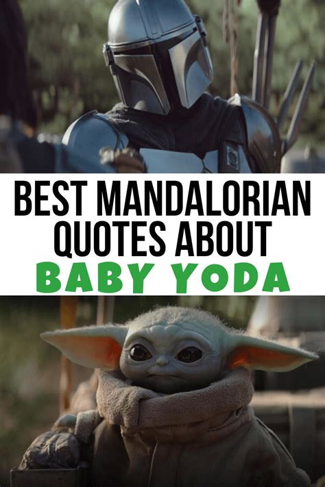 50+ BEST Mandalorian Quotes Including About Baby Yoda - Lola Lambchops