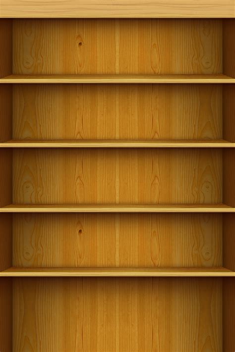 Wood Shelf | iPhone Wallpaper | Wallpaper bookshelf, Wallpaper shelves ...