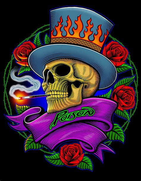 Poison Band Skull