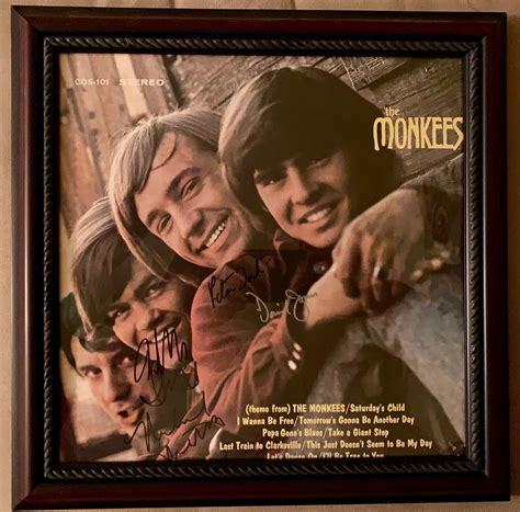 popsike.com - The Monkees, Autographed, The Monkees Vinyl Album, Signed ...