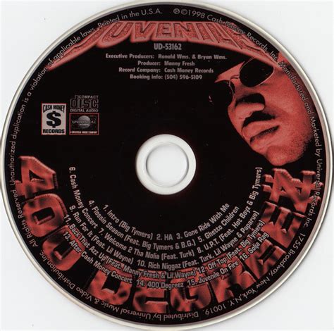 400 Degreez by Juvenile (CD 1998 Cash Money Records) in New Orleans ...