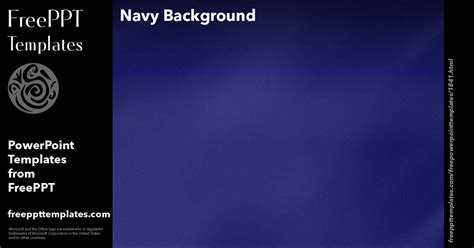 Navy Background - PowerPoint Templates