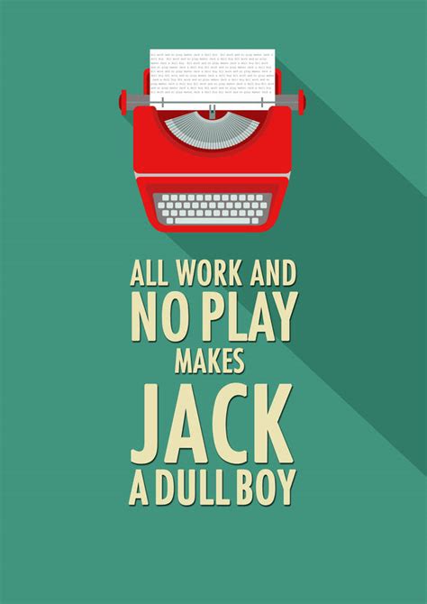 all work and no play quote print by tea one sugar | notonthehighstreet.com