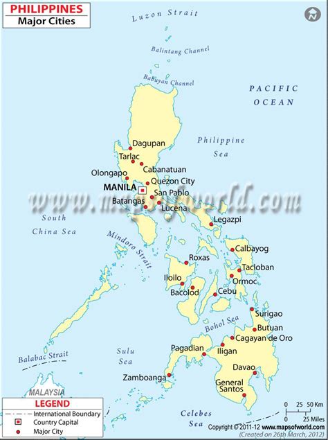 Philippines Cities Map | Philippines cities, Philippines, Map