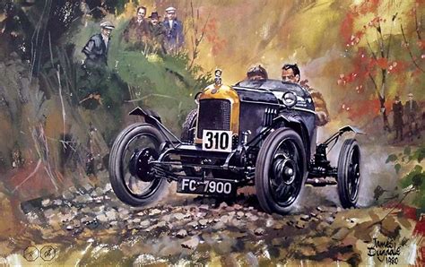 CAR R MG 'OLD NUMBER ONE' - ART BY JAMES DUGDALE | Vintage racing ...