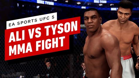 EA Sports UFC 5 Gameplay - Muhammad Ali vs Mike Tyson - 4K Full Fight ...