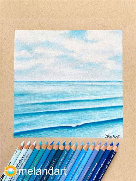 Colored Pencil Ocean Drawing | Fruit art drawings, Color pencil sketch ...