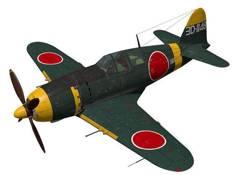 Mitsubishi J2M3 RAIDEN 3D model | CGTrader