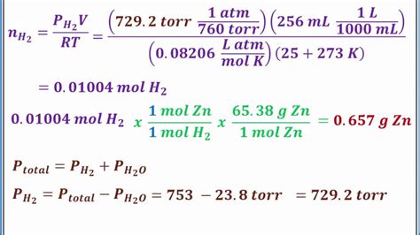 Daltons Law Of Partial Pressures Calculating Partial And Total | Images ...