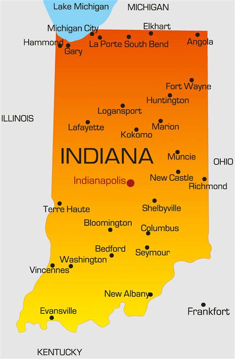 Map Of Indiana With Cities World Map | The Best Porn Website