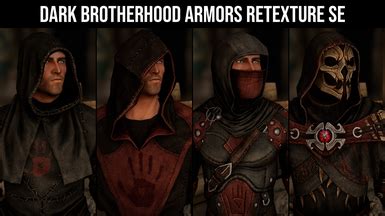 Dark Brotherhood Armors Retexture SE - Nexus Skyrim SE RSS Feed ...