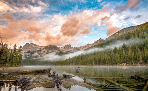 Cloud Fog Forest Lake Mountain Wallpaper,HD Nature Wallpapers,4k ...