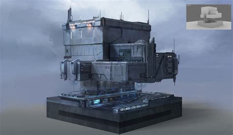 ArtStation - sci-fi building concept work