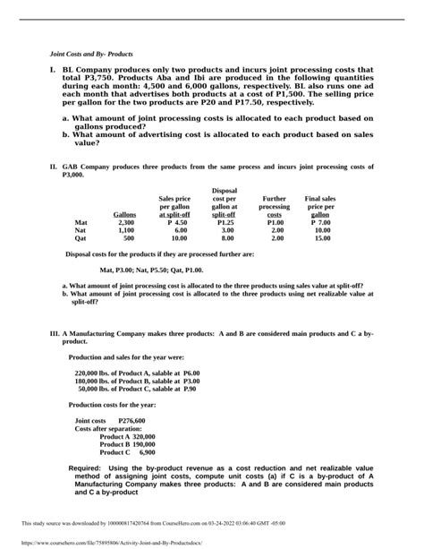 Activity Joint and By Products.docx