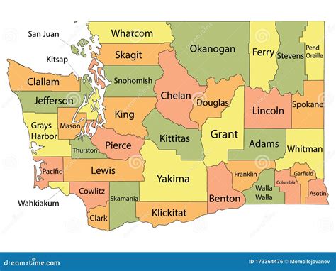 A Map Of Washington State Counties - London Top Attractions Map