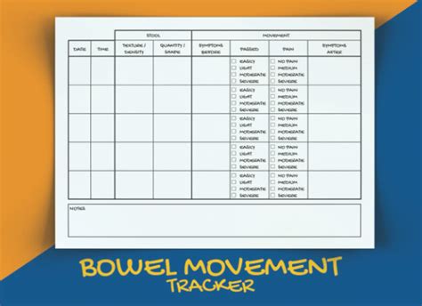 Buy Bowel Movement Tracker: Large And Simple Personal Bowel Movement ...