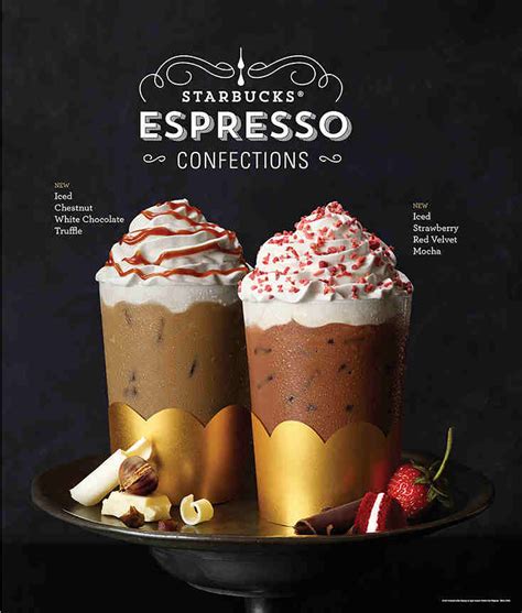 Starbucks Menu 2016: Espresso Confections - MommyLace.Com