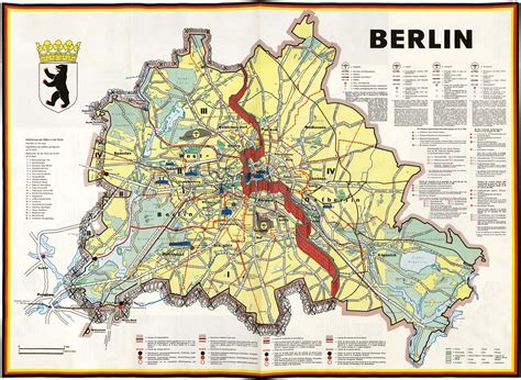 Map Of Berlin Wall