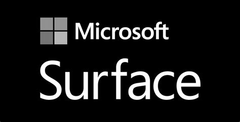 Microsoft Surface Logo Black and White – Brands Logos