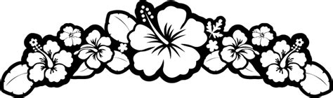 Hawaiian Luau Clip Art Black And White