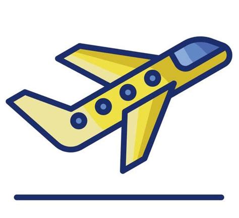 Flight take off cartoon vector free download