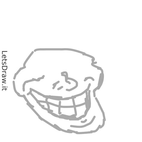 How to draw troll face / pcrjphszo.png / LetsDrawIt