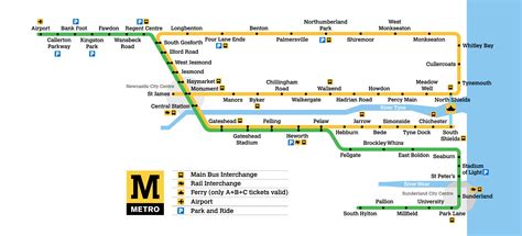 Tyne and Wear Metro – Metro maps + Lines, Routes, Schedules