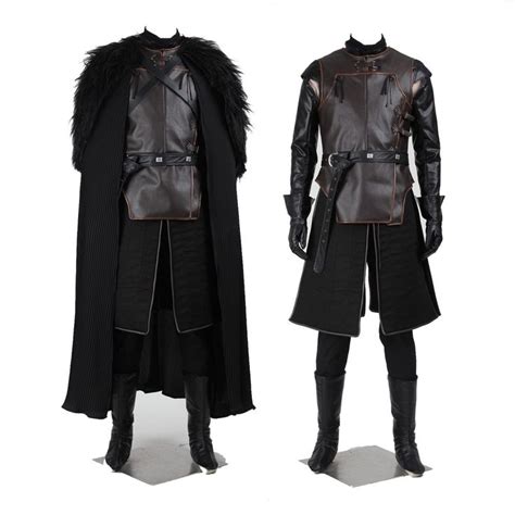 Game of Thrones Jon Snow Night's Watch Commander Cosplay Costume | Game ...