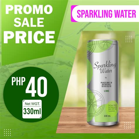 Nature's Spring Sparkling Water 330ml | Shopee Philippines