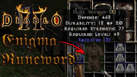 Making ENIGMA (Runeword) in Diablo2!! - YouTube