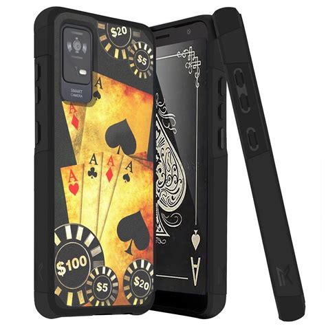 TJS for TCL ION X / ION V Phone Case, Magnetic Support Dual Layer Drop ...