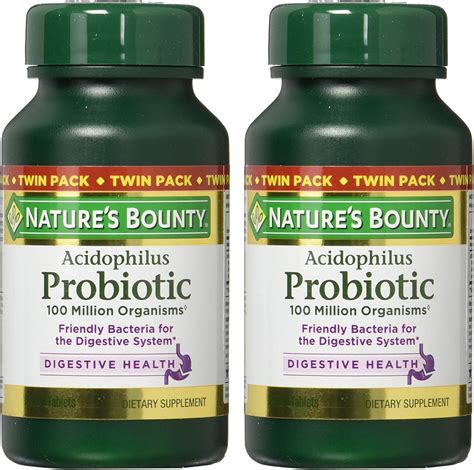 Probíoticos Nature's Bounty Acidophilus Pack 2(100 Tab) | FitForce ...