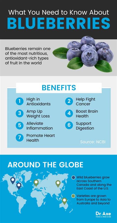 Top 7 Health Benefits of Blueberries + Blueberry Nutrition - Dr. Axe