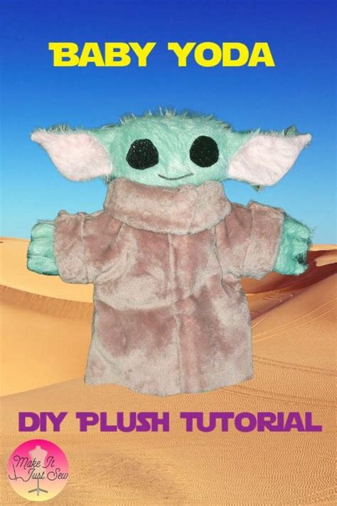 DIY Baby Yoda Plush Pillow - Make It Just Sew