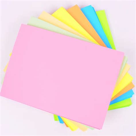 80g A4 100 sheets colored copy paper -in Copy Paper from Office ...