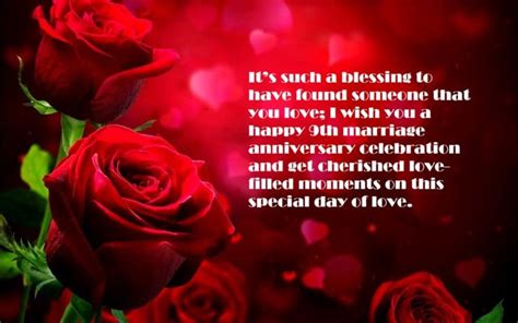 9th Marriage Anniversary Sayings Quotes Images | Best Wishes