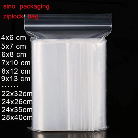 Extra Heavy Duty Various Sizes Reclosable Plastic Packaging Bags Zip ...