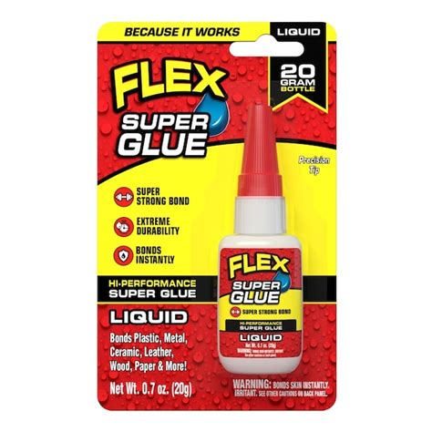 Flex Seal Super Glue 20-gram Liquid Super Glue SGLIQB20 at Lowes.com