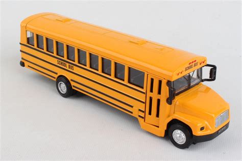 Die Cast Yellow School Bus, 7 Inch Classic School Bus Toy with Pullbac ...