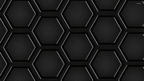 Black Hexagon Pattern Wallpaper - Best Wallpaper Images