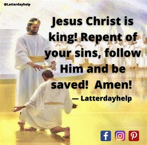 Jesus Christ Is King! – Latterdayhelp Quotes | Spiritual Crusade